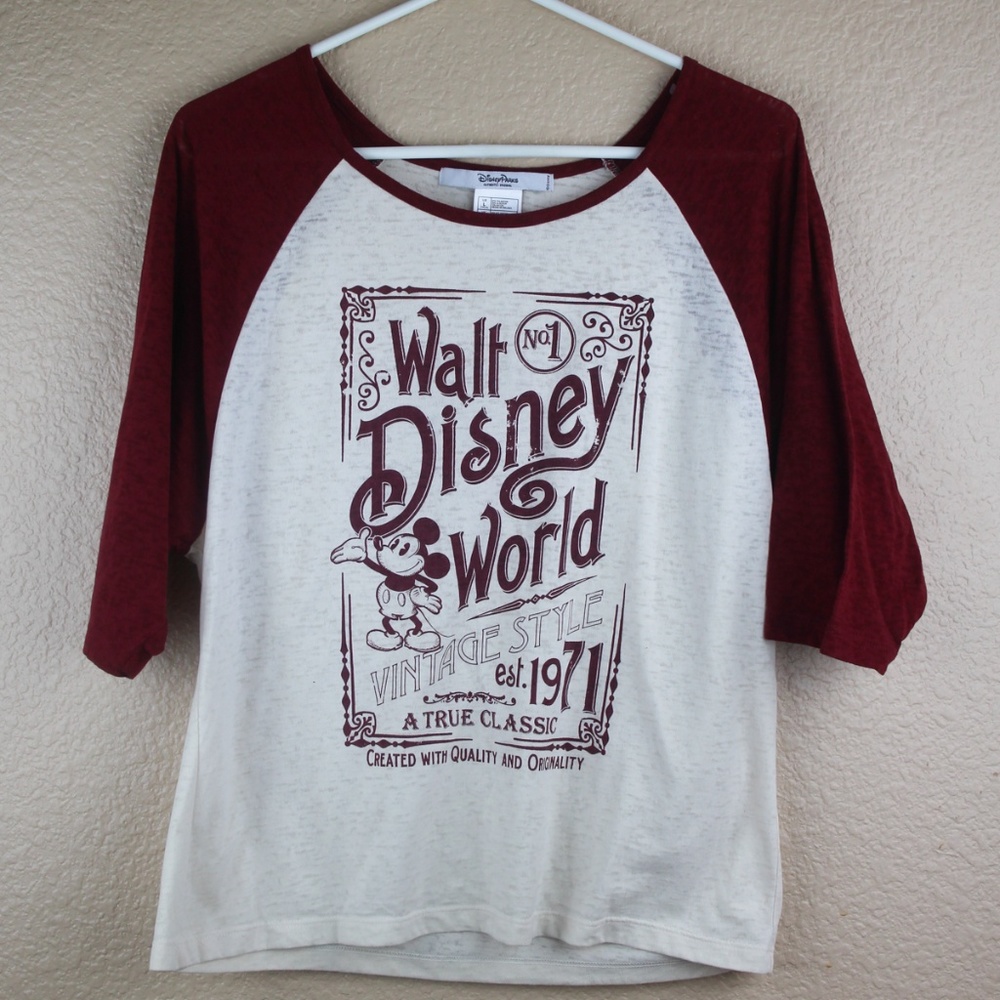 Walt Disney World Vintage Style Baseball Top
